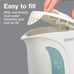 Proctor Silex 1.0 Liter Electric Tea Kettle Water-Boiler & Heater White K2070P