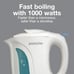 Proctor Silex 1.0 Liter Electric Tea Kettle Water-Boiler & Heater White K2070P