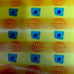 VTG 3D Vari-Vue Pumpkin? Pattern Vinyl Sheet 15x22