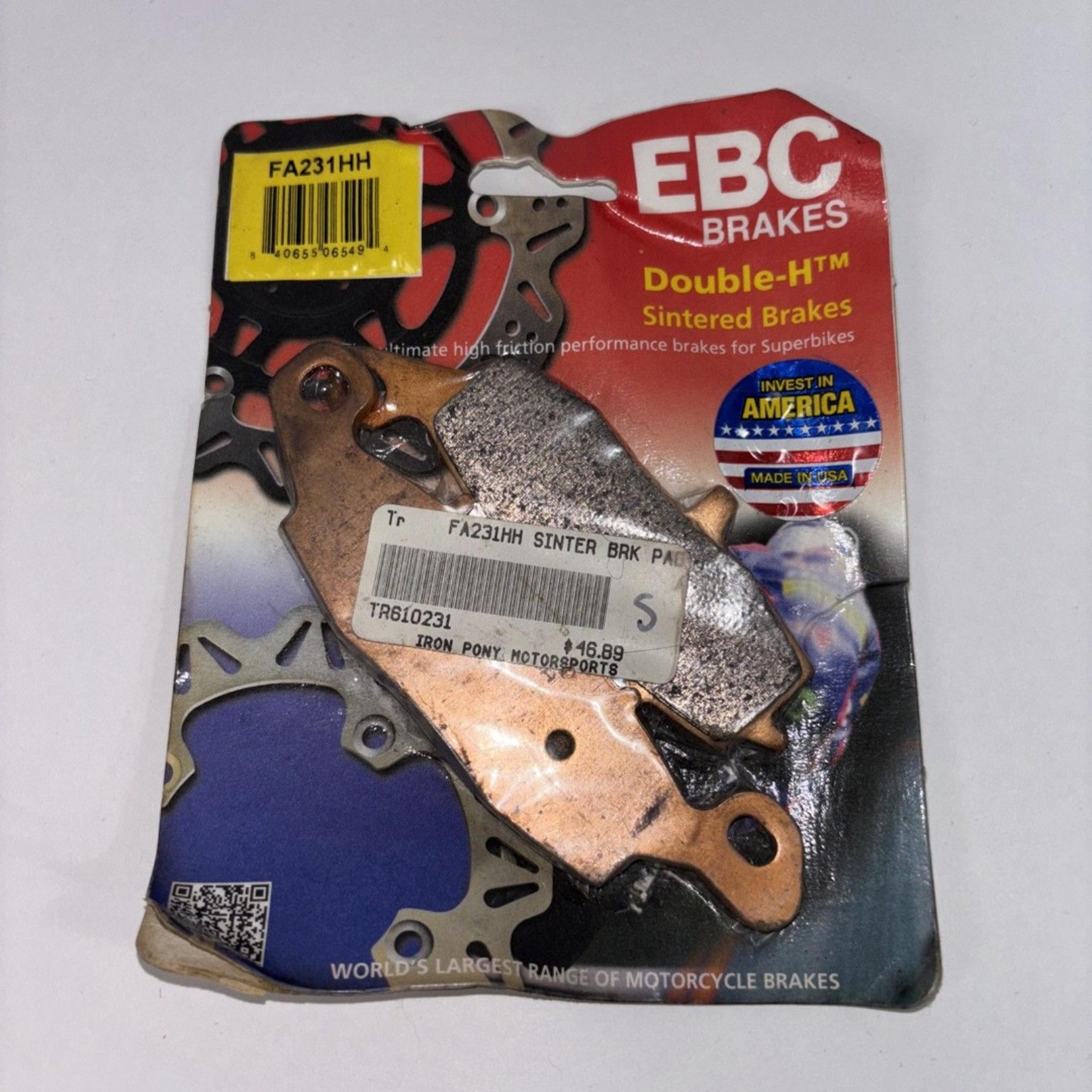 NEW GENUINE EBC BRAKES FA231HH DOUBLE H SINTERED BRAKE PADS FRONT/REAR