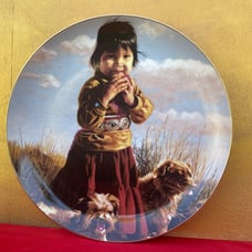 Vintage Porcelain Plate Autumn Treat