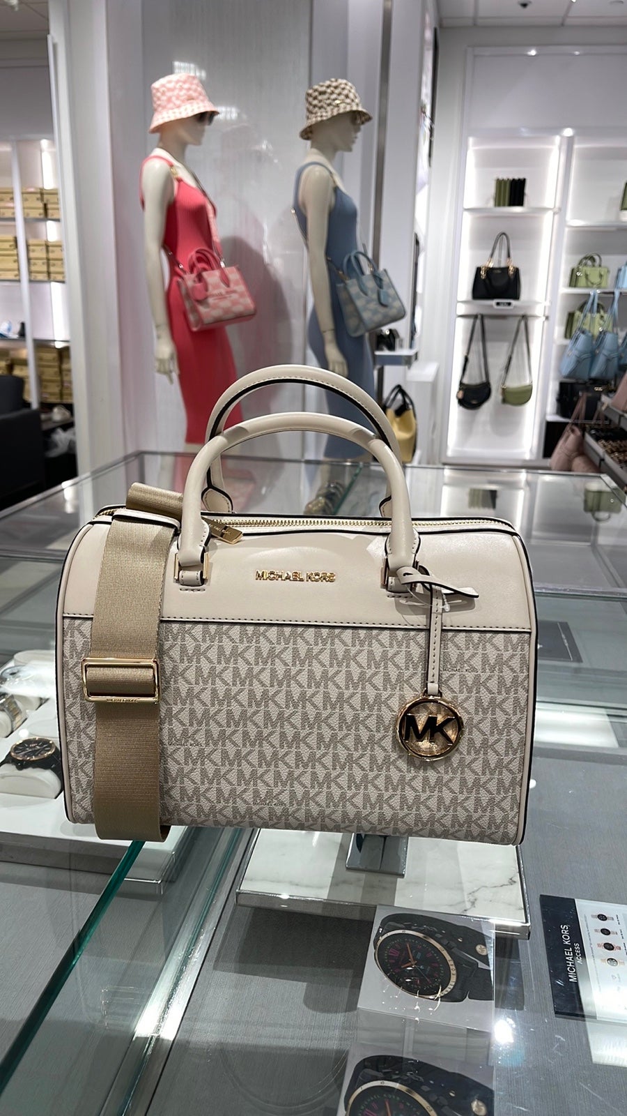Michael Kors med Duffel Travel - Leather/Coated MICHAEL KORS TRAVEL 35S2GTFU2B