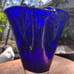 Vase hand blown glass Poland