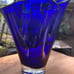 Vase hand blown glass Poland