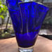 Vase hand blown glass Poland