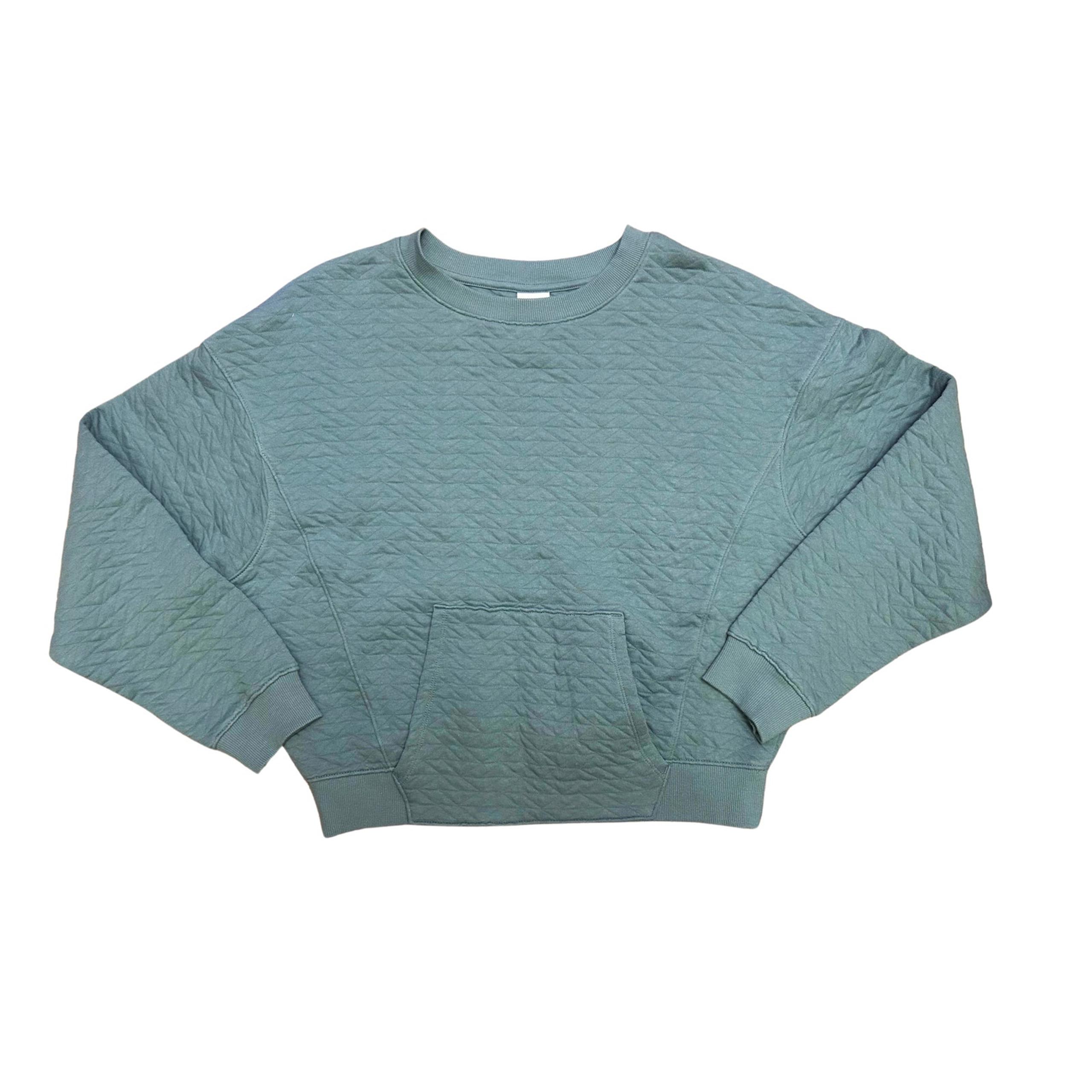 All in Motion Women’s Quilted Light Green Pullover Crewneck Sweatshirt - Size XS