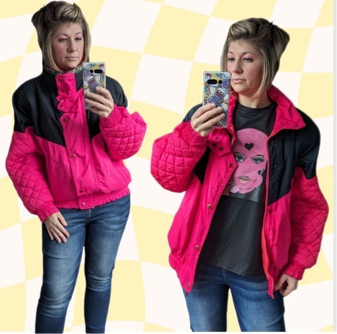 Vintage 1980s Coat / Ski Coat / 90s Ski Coat