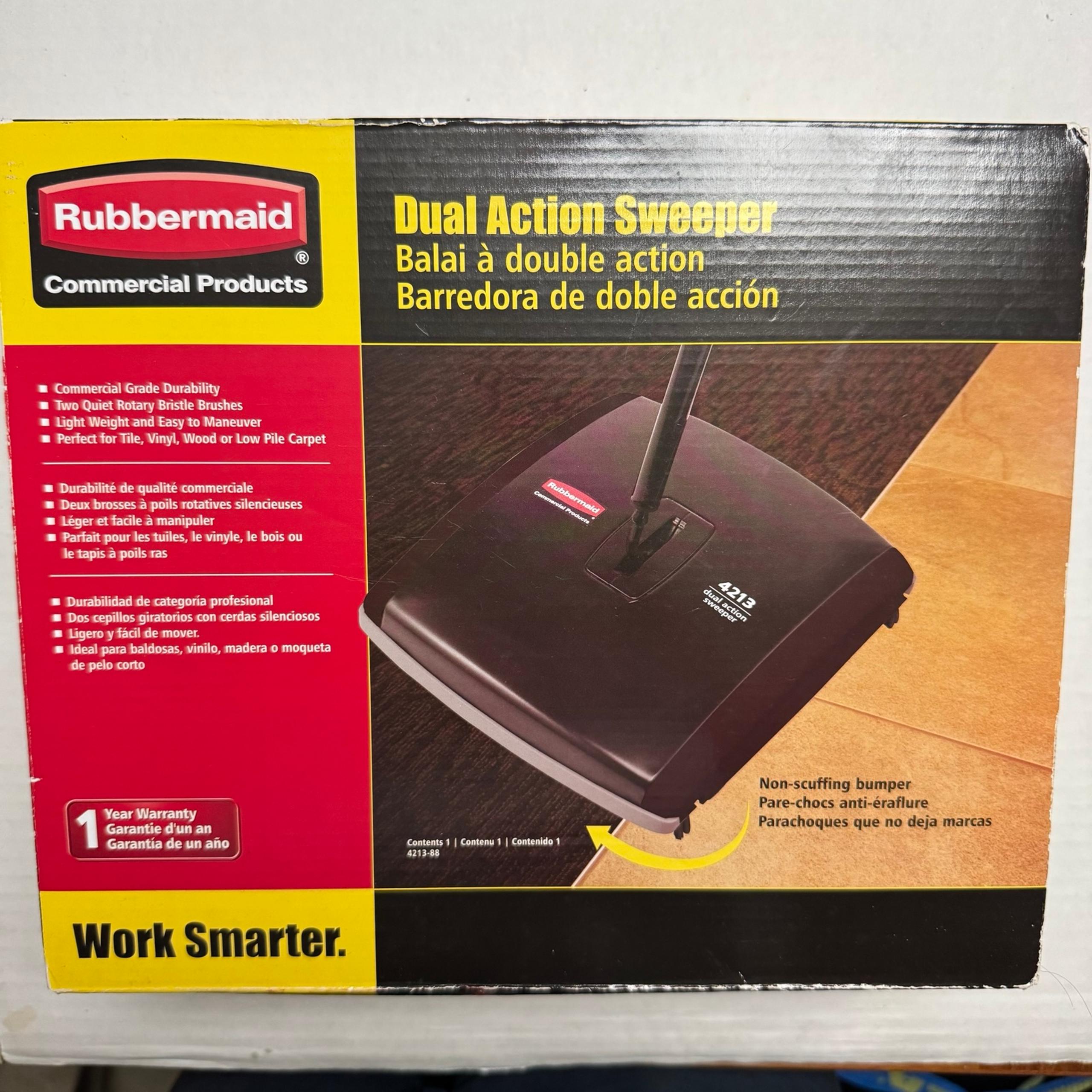 Rubbermaid Dual Action Sweeper Commercial #4213-88 New In Box