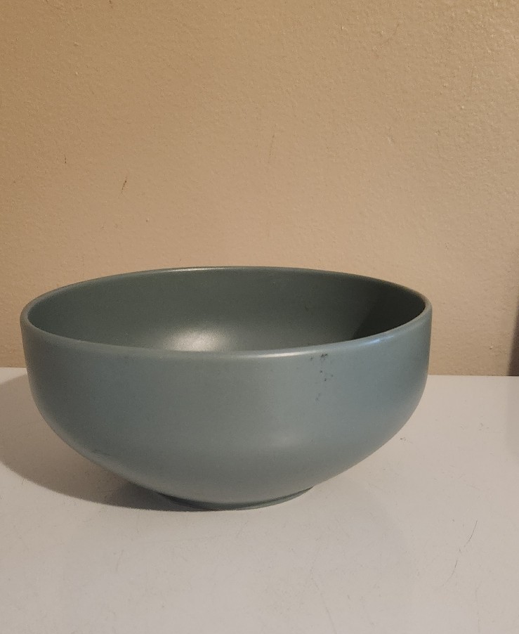 Bowl in a calm blue by Furio home Thailand one blemish mark as shown great decor