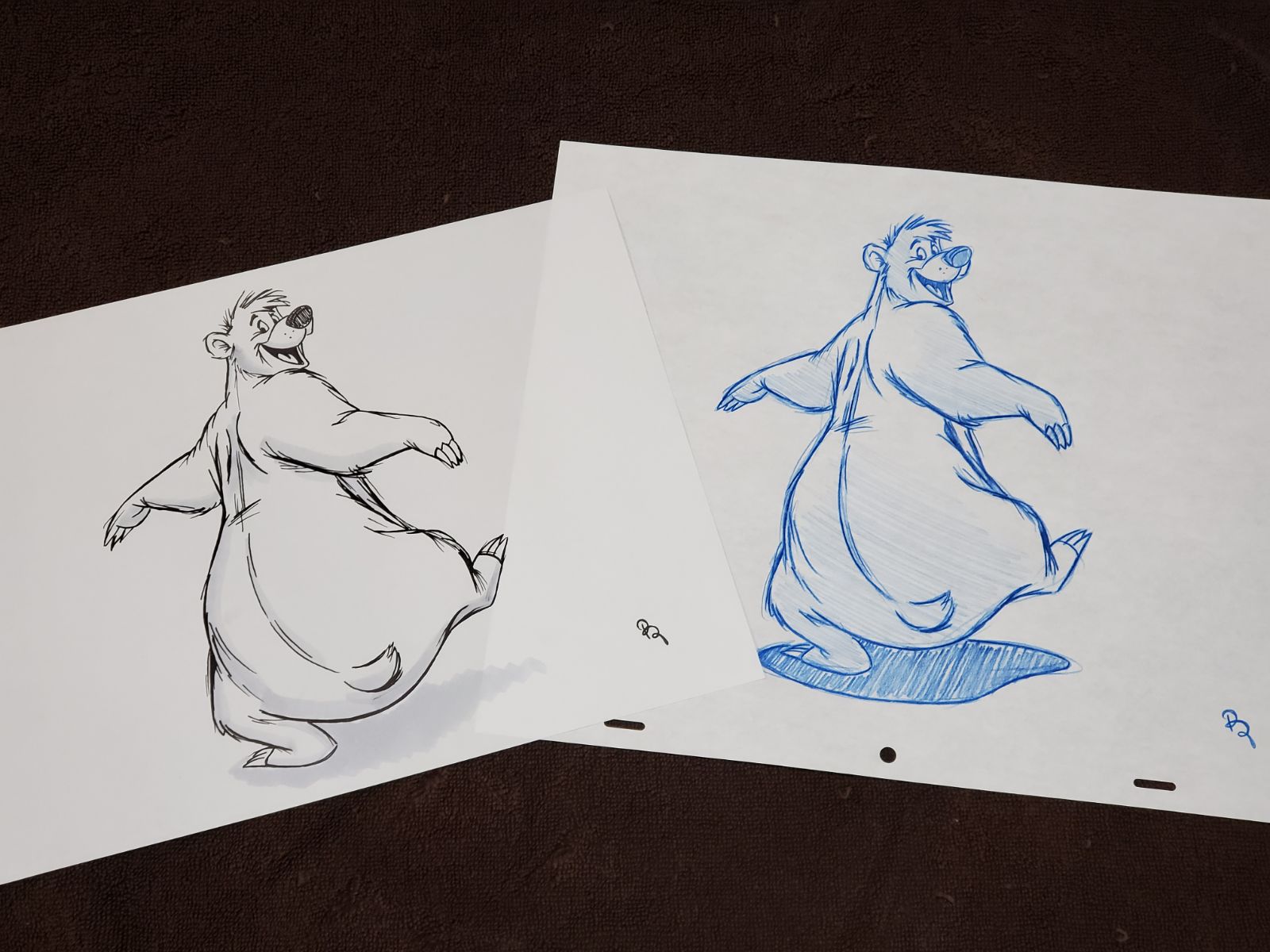 Disney Jungle Book Baloo drawing sketch