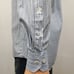 Bugatchi Uomo Dress Shirt Long Sleeve Blue Striped Contrast Cuff Men 15.5 34/35