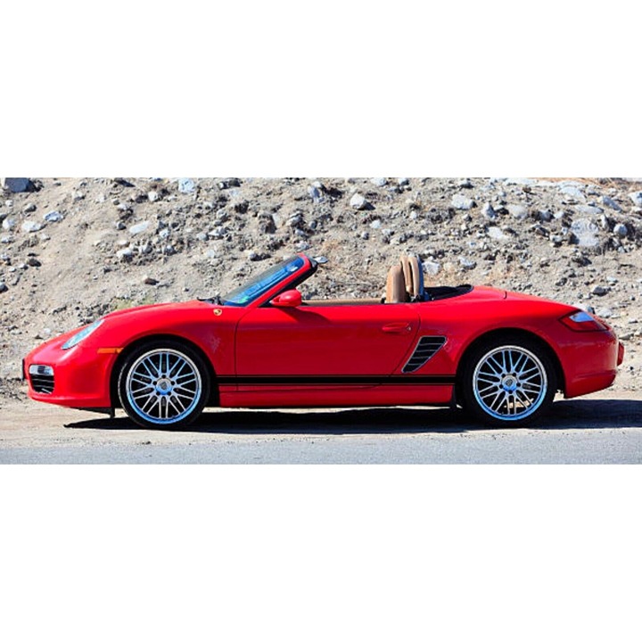 Triple Stripe No Font Custom Side Decals For Porsche Boxster 1996-2012 986 987