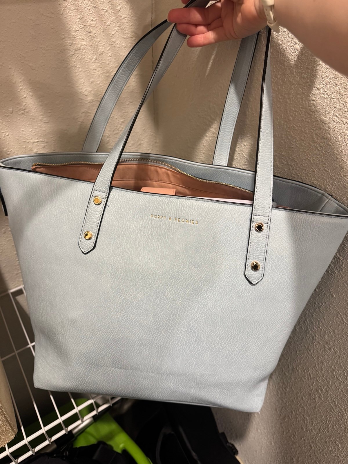 poppy and peonies go getter tote