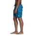 Adidas Mens Blue Logo Print Pockets Classics Swim Trunks Swimwear Sz 36 NEW