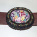 FLOWERED BELT BUCKLE