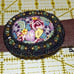 FLOWERED BELT BUCKLE