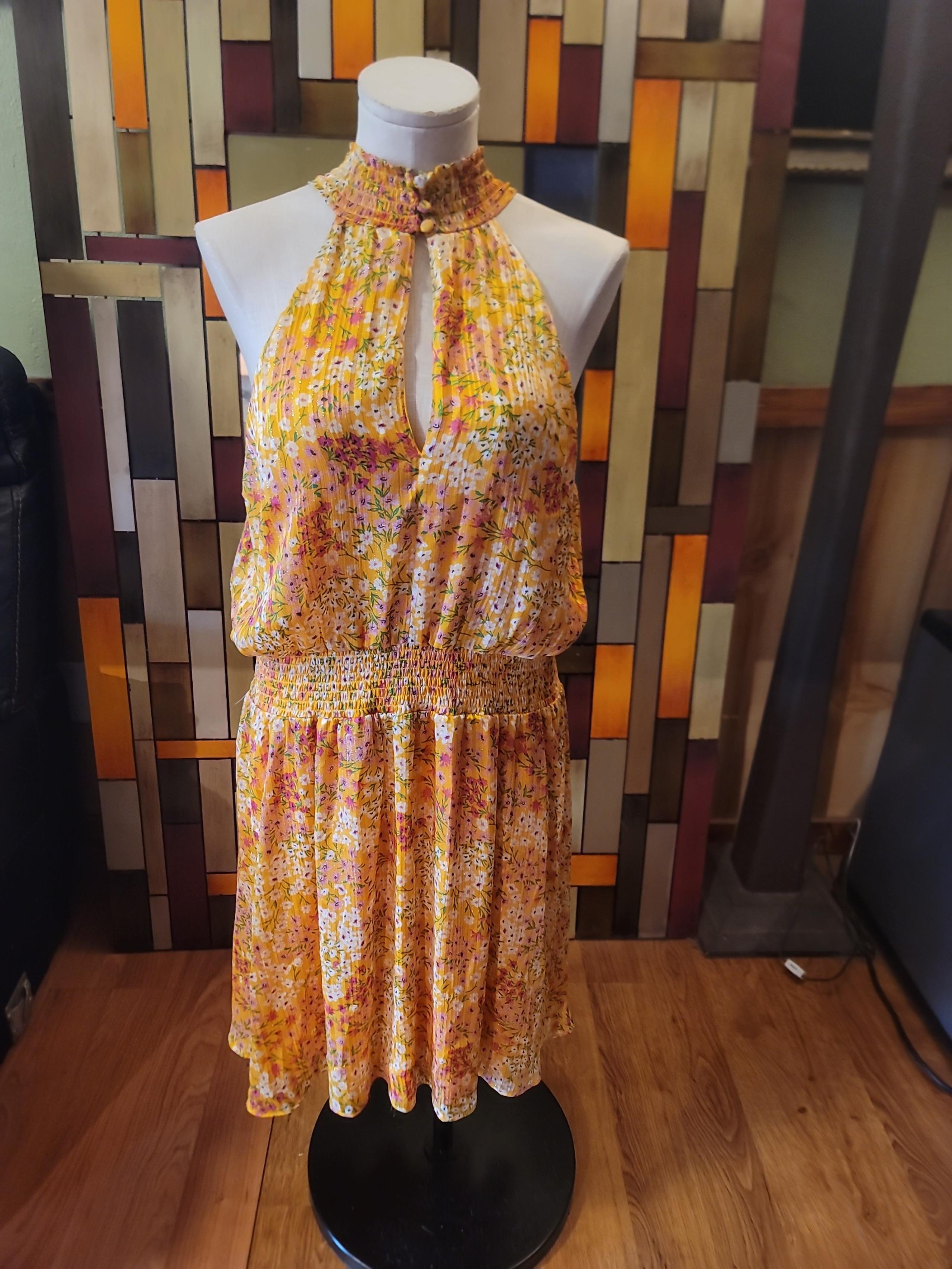 BCBG flowered dress