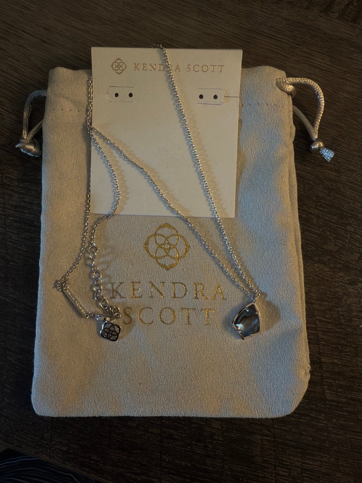 Kendra Scott Necklace, Abalone, Silver