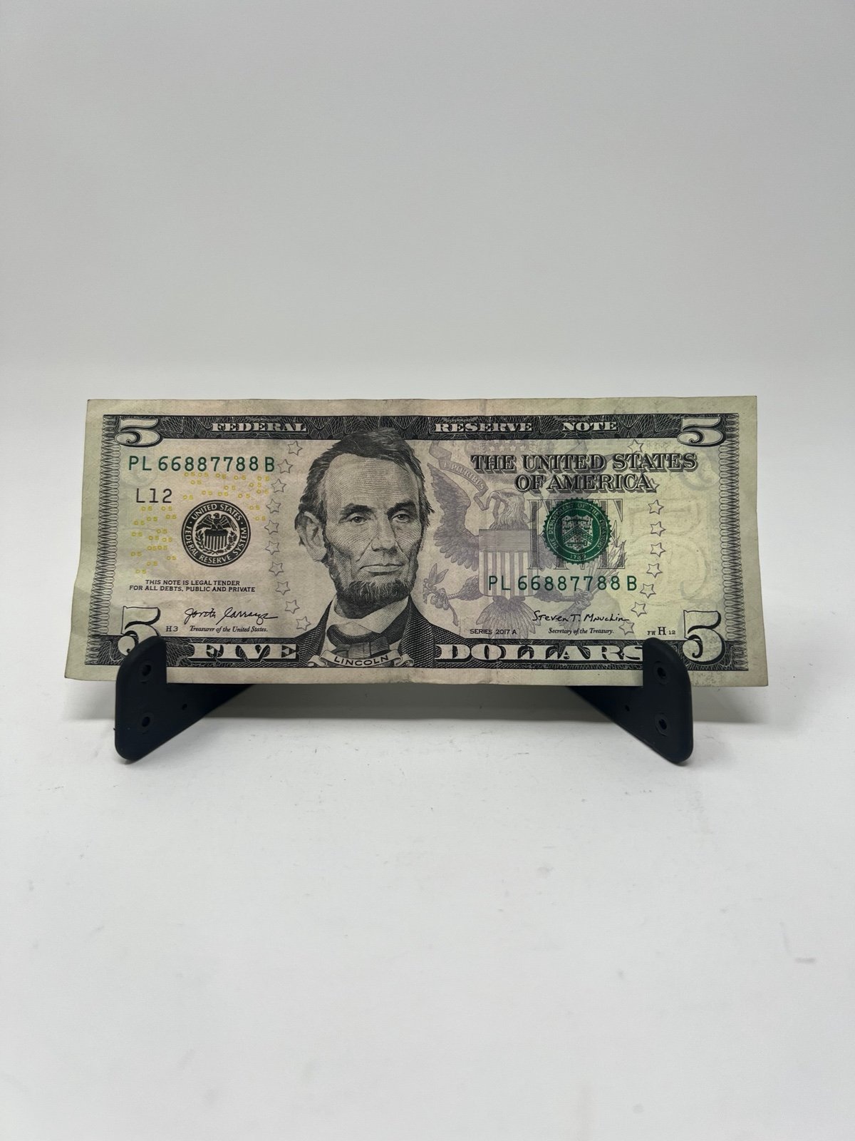 US currency 5 trinary note PL66887788B