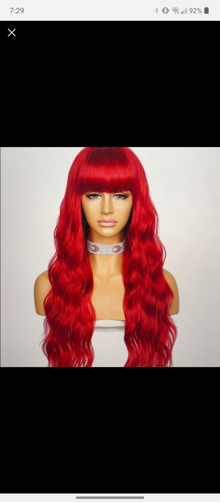 Beautiful Mermaid Wig 22 With Bangs