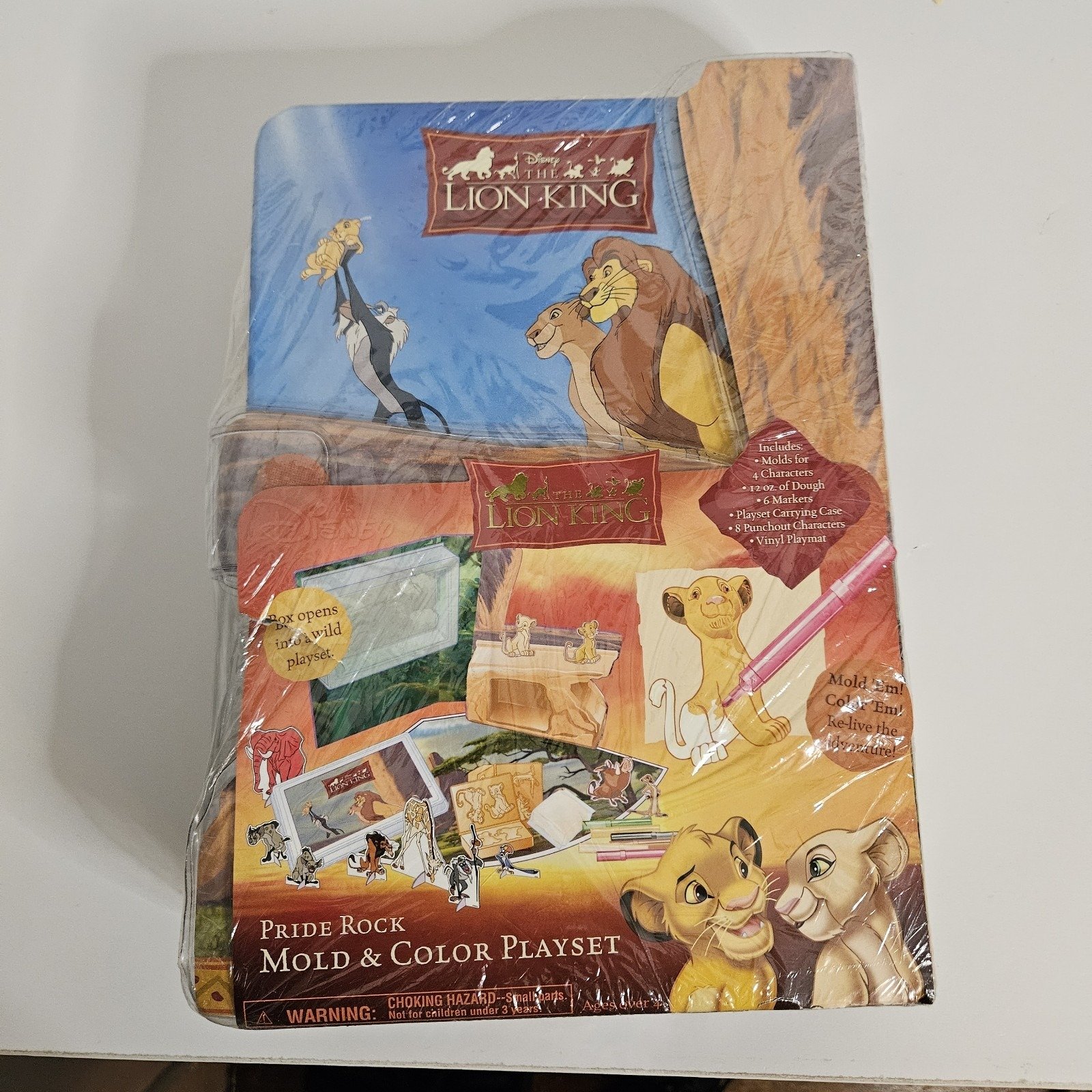 Disney The Lion King Pride Rock Mold & Color Playset Vintage 2003 Sealed Simba