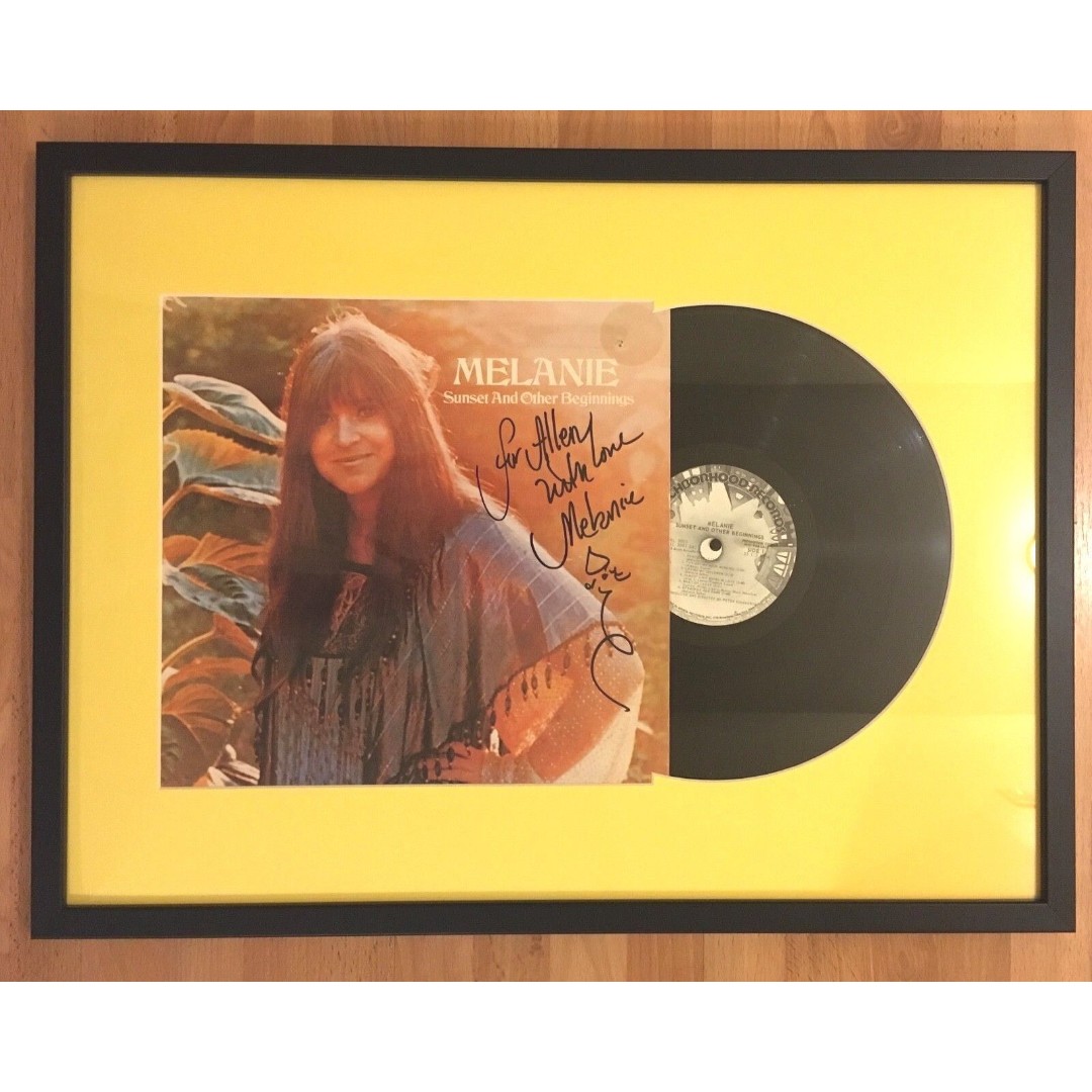LP Layered Display Wall Frame: 12 Record Cover, Vinyl - Black Wood w/mat choice