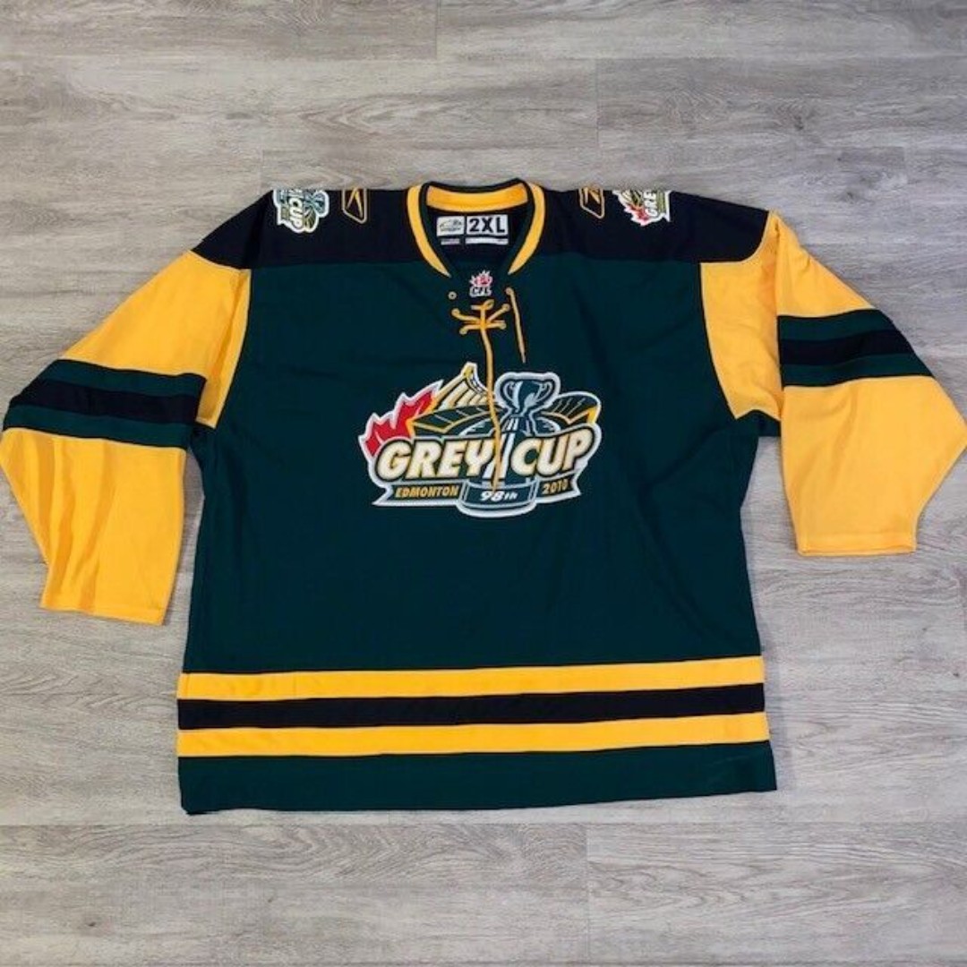 Reebok 98th Grey Cup Edmonton 2010 CFL Hockey Jersey Men Size XXL 2XL