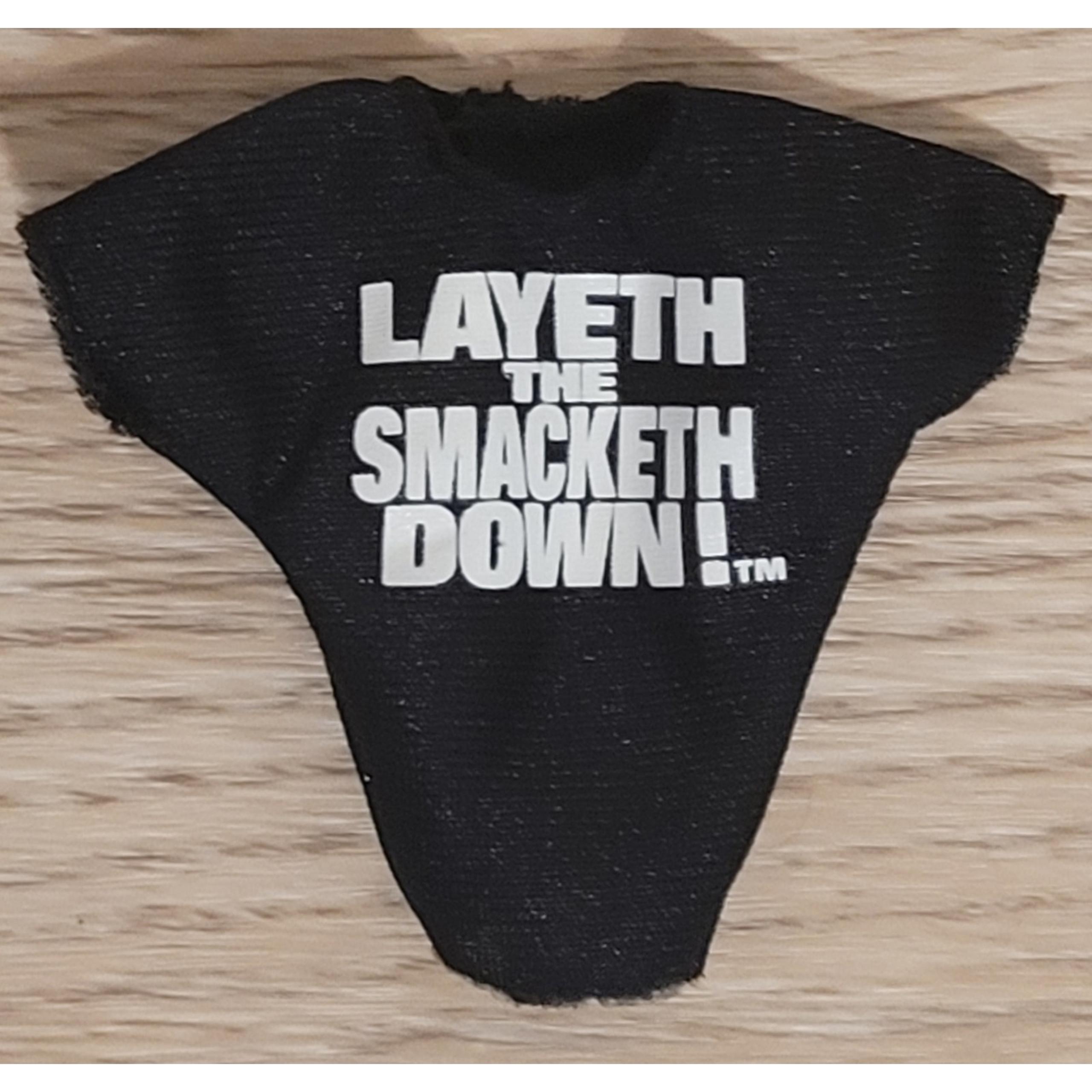 WWE Rock Layeth The Smacketh Down Shirt Accessory Smackdown Figure Mattel Elite