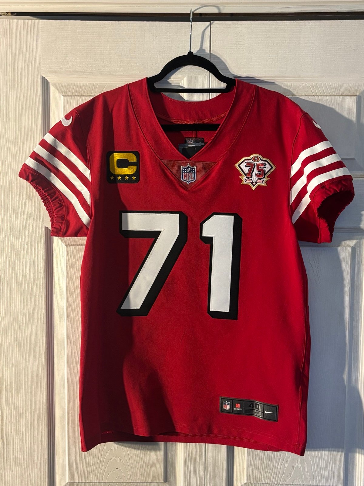 Authentic Trent Williams San Francisco 49ers Nike Elite 75th Throwback Jersey