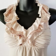 Express Peach Halter Top