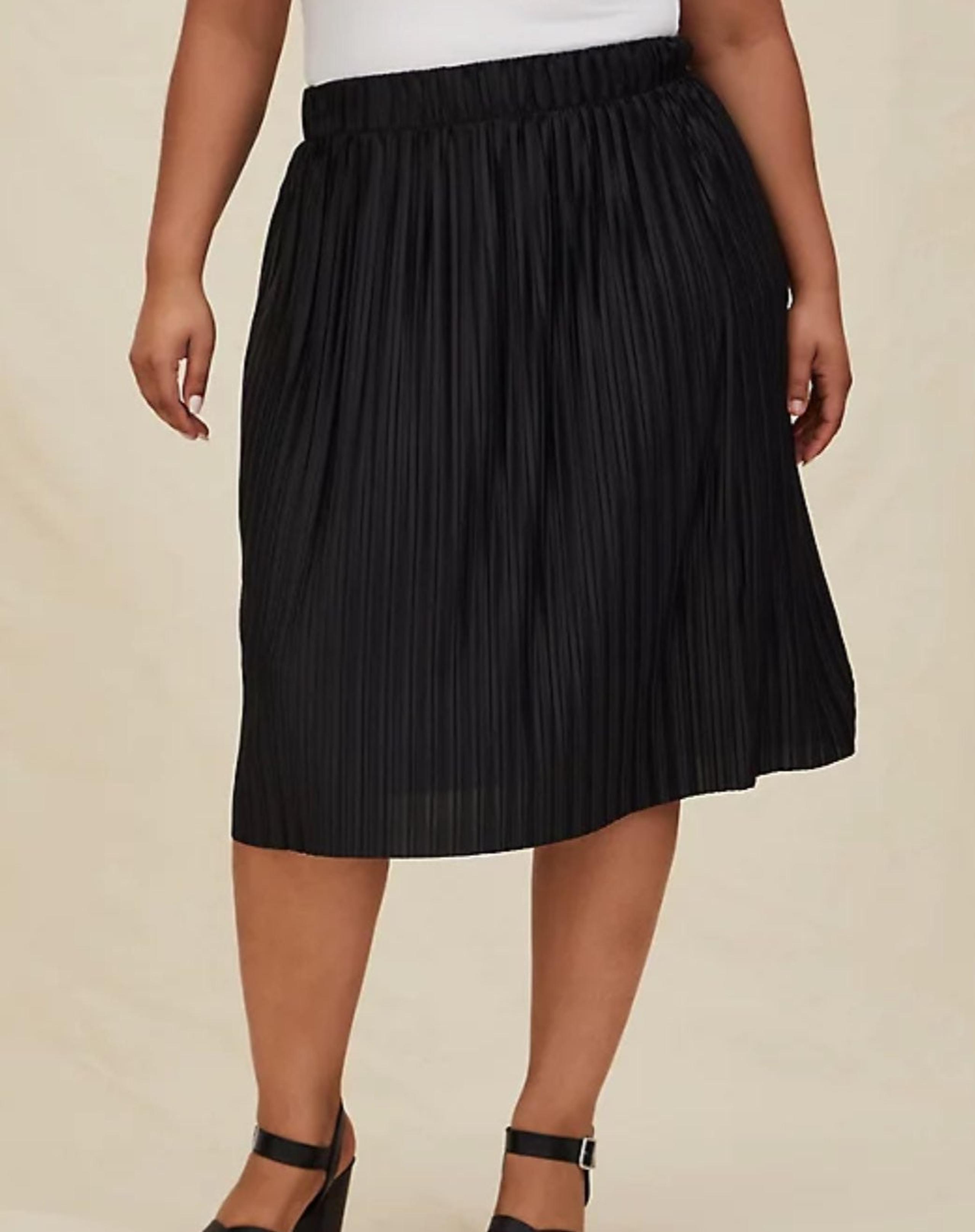 Torrid Accordian Pleated Midi Skirt