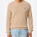 Lacoste Vintage Cashmere Blend Tan/Khaki V-Neck Soft Sweater Unisex Size 5 (M)