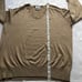 Lacoste Vintage Cashmere Blend Tan/Khaki V-Neck Soft Sweater Unisex Size 5 (M)