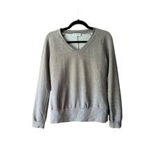 Kettlewell Women's V-Neck Pullover Sweater Long Sleeve Tan Brown Size XS