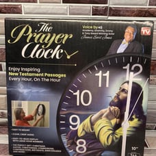 Prayer Clock As seen on TV 12 BIBLE Passages Voice By James Earl Jones M4