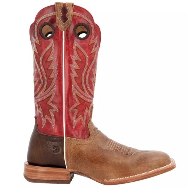Durango PRCA Collection Bison Leather Square Toe Cowboy Boots New Size 10.5M