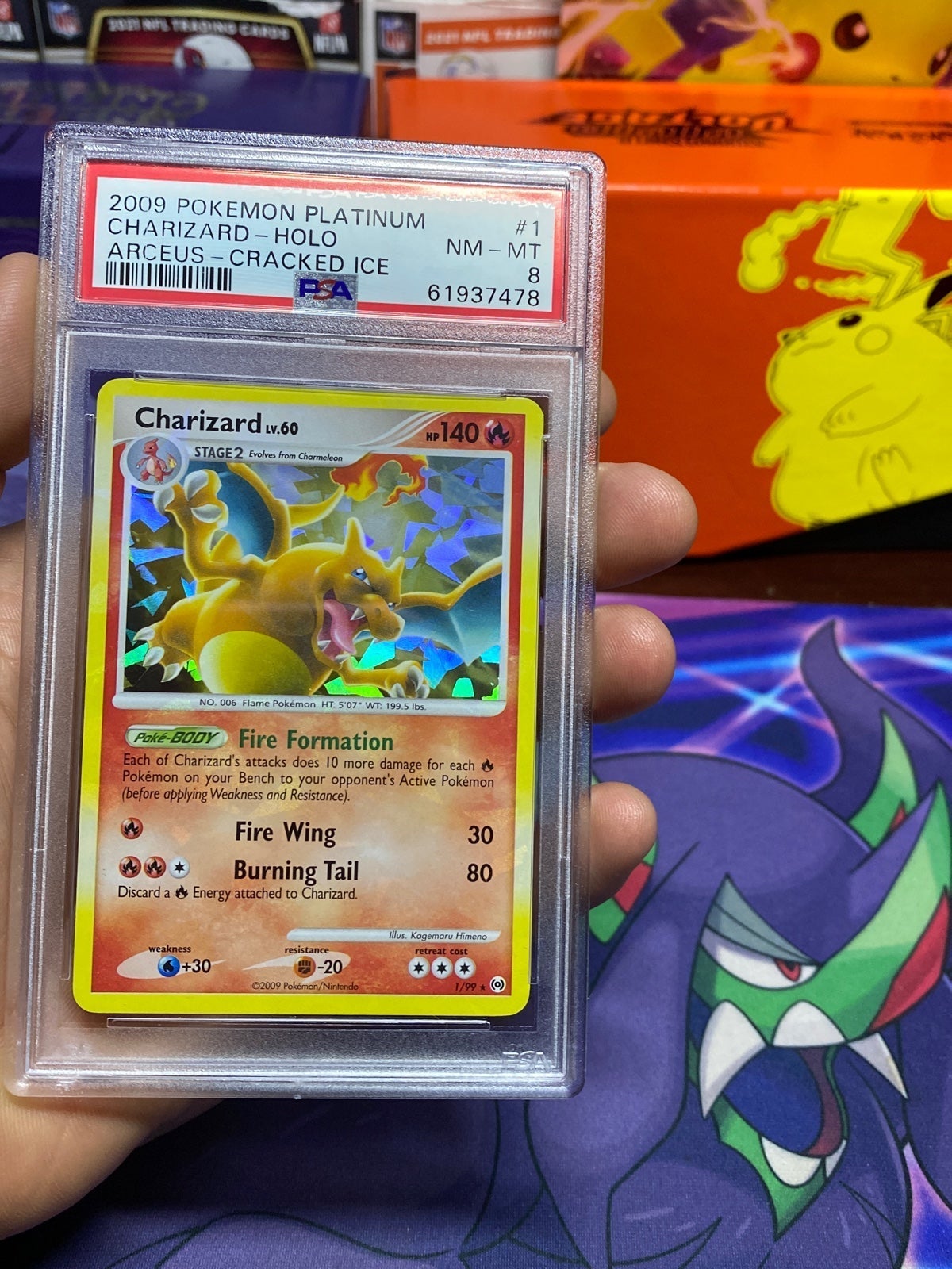 PSA Charizard Arceus Cracked Ice Holo Bleed