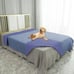 Dog Bed Cover Pet Blanket for Furniture Bed Stoneblue+violetblue