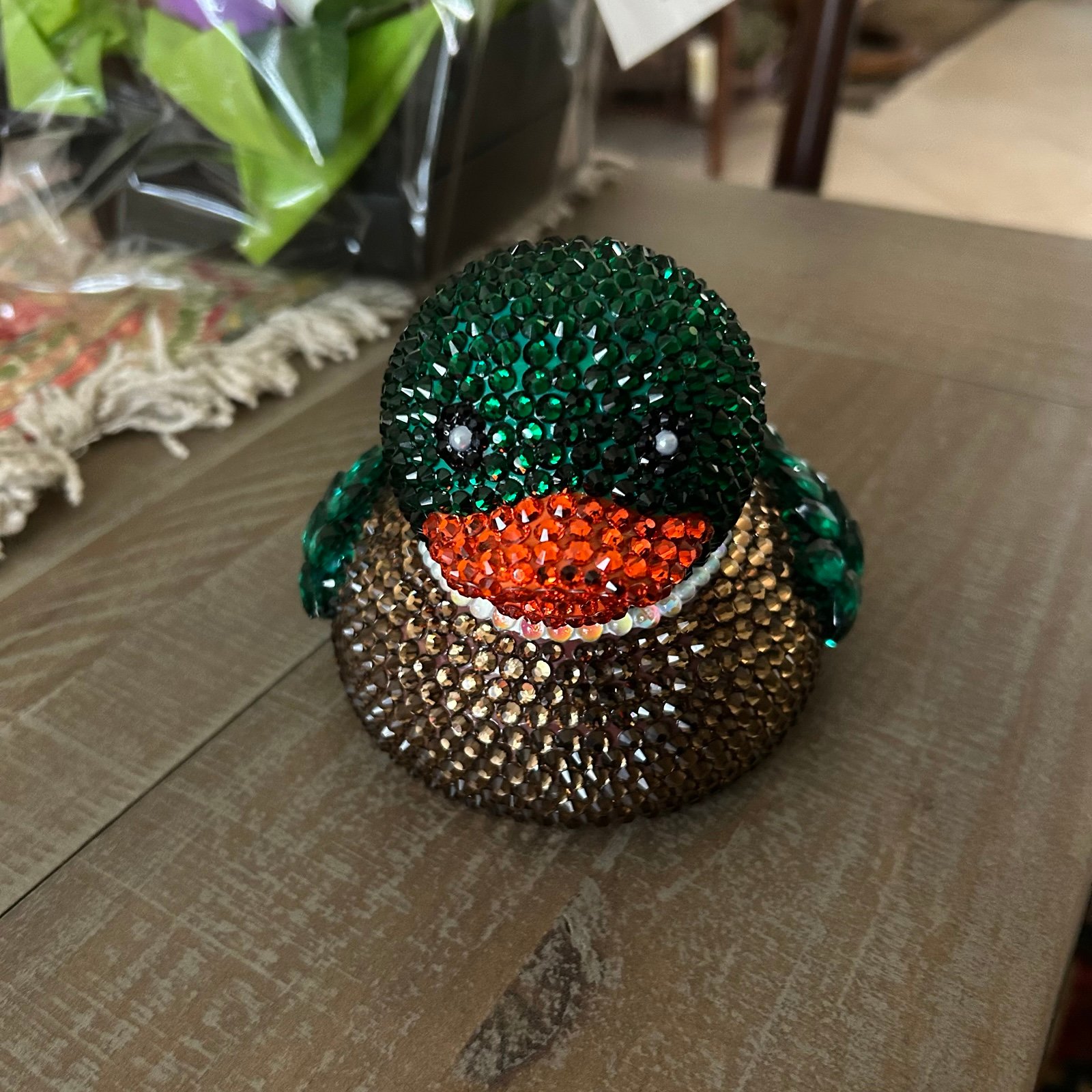 Rhinestone Medium Mallard Duck