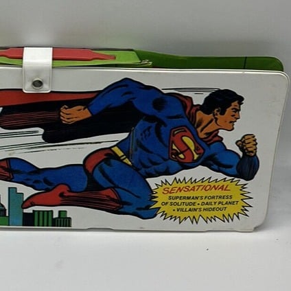 Ideal Toys SUPERMAN 1973 PLAYSET with 23 Cutouts, Super Powers, Ultra Rare