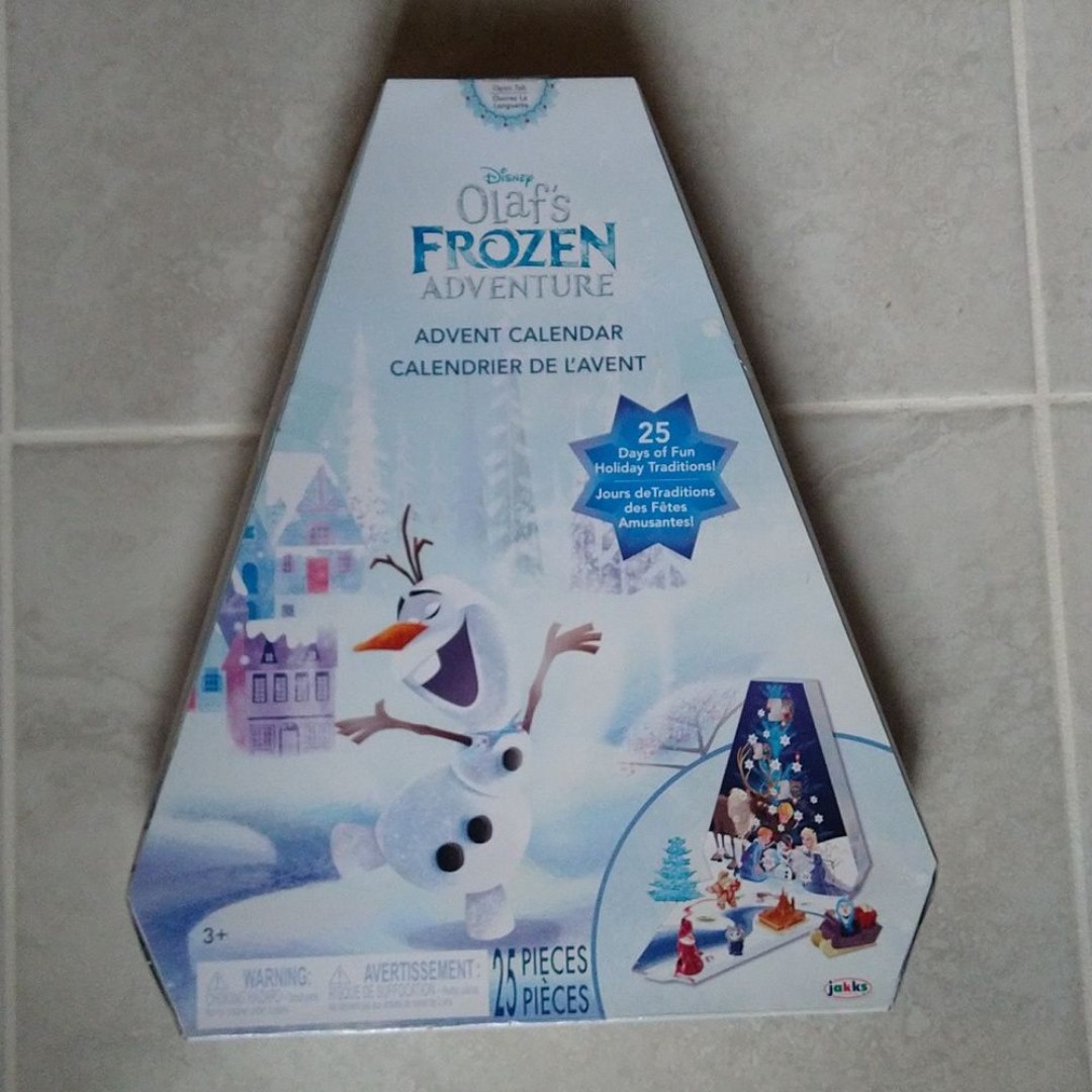 Disney Olaf's Frozen Adventure 25 Piece Advent Calendar New Sealed Package