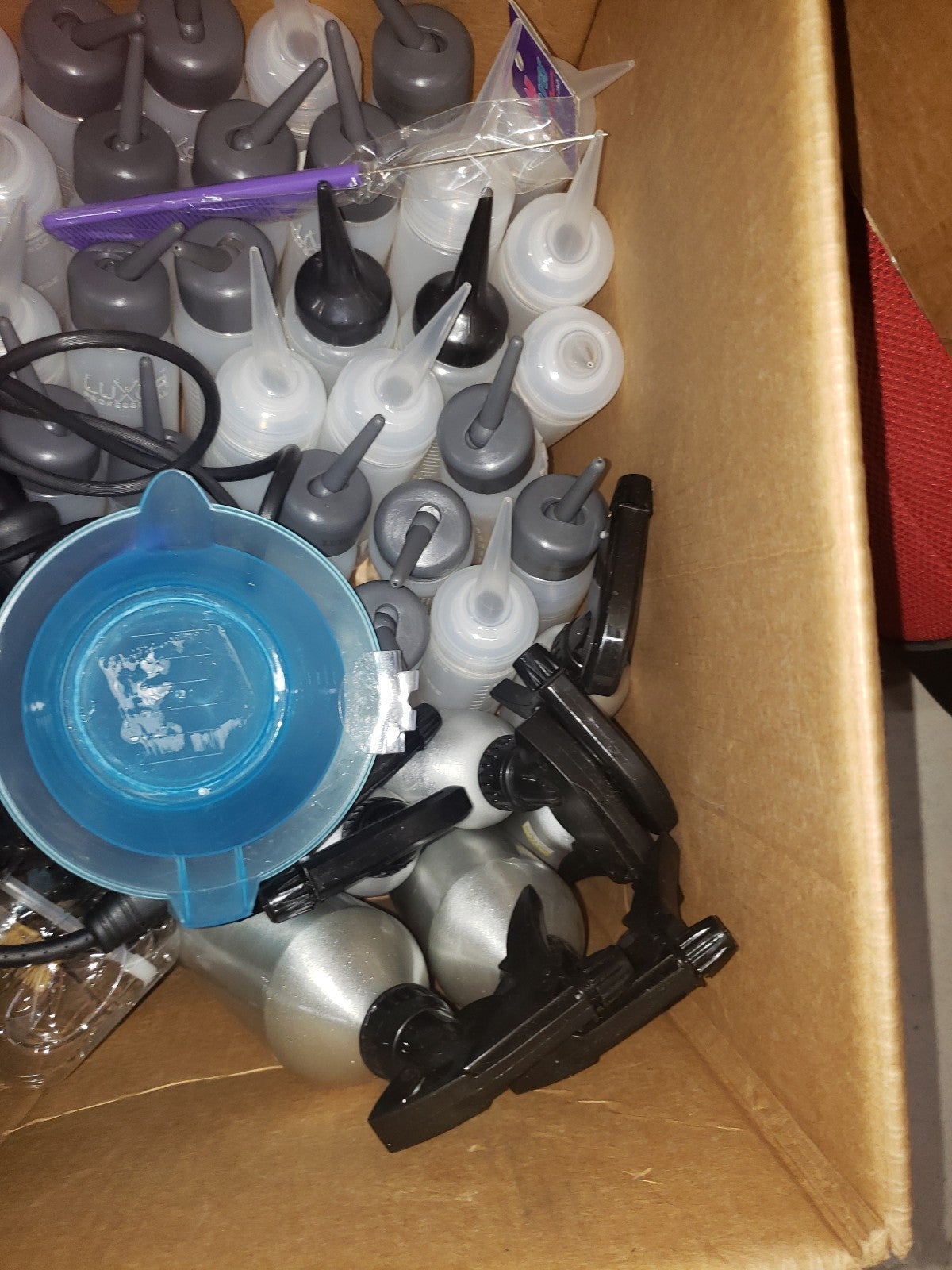 Bundle of hair salon products