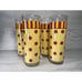 Gail Pittman Siena Tom Collins Highball Glass MCM Polka Dot Stripes SET OF 4