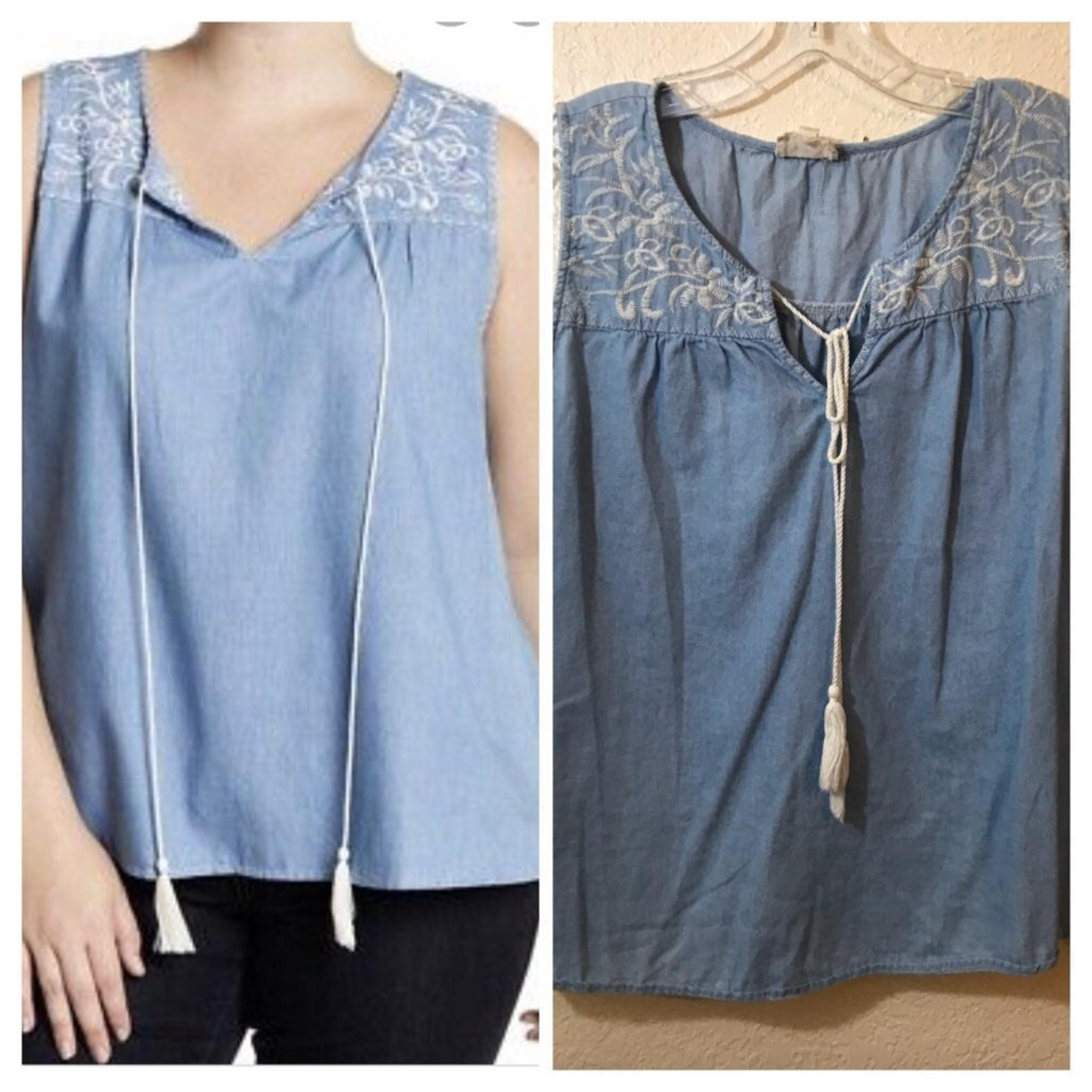 Tank Top chambray SZ 1XL
