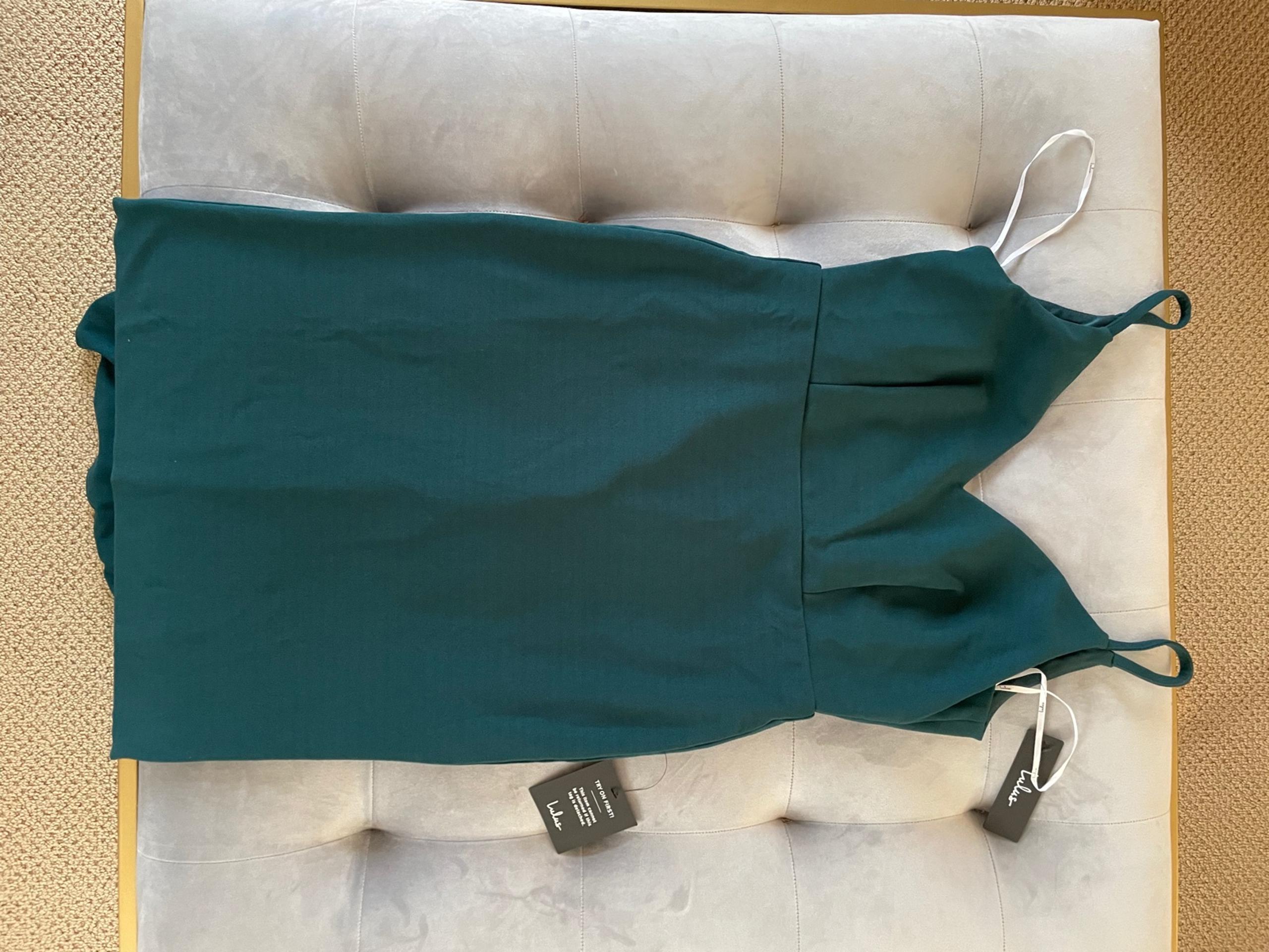 New Lulus Emerald Green Formal Dress, Medium (size 6), NWT