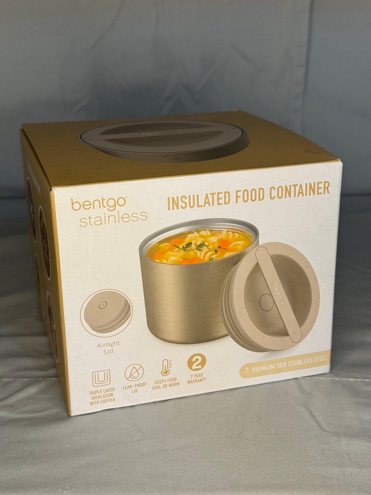 Bentgo insulated stainless food container