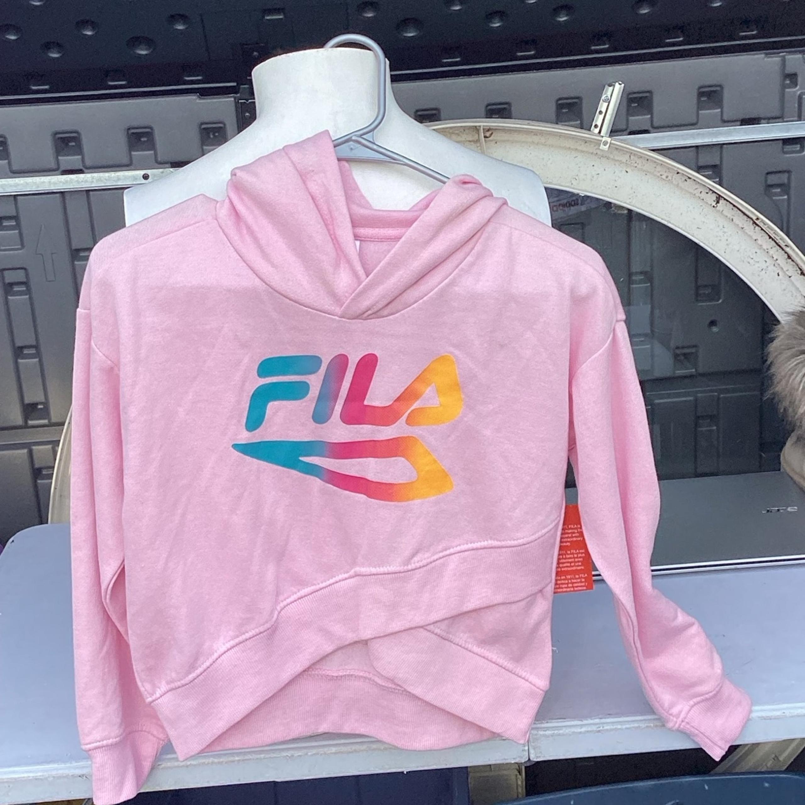 Fila girls new Active Sweatsuit Performance Hoodie Sweatshirt, small new