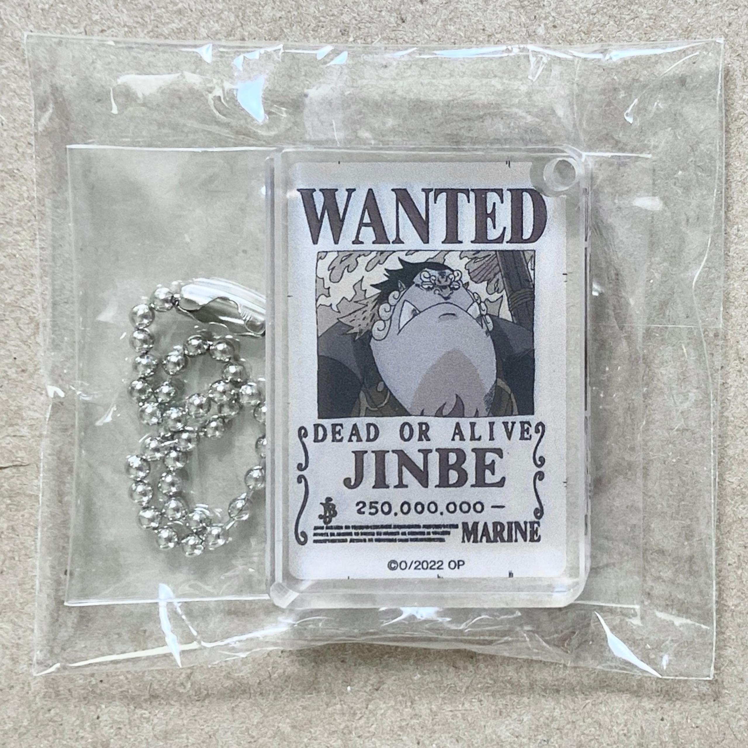 One Piece Thick Acrylic Block Wanted Poster Jinbe Jimbei Keychain