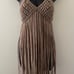 Fringe Knitted Halter Top Taupe!