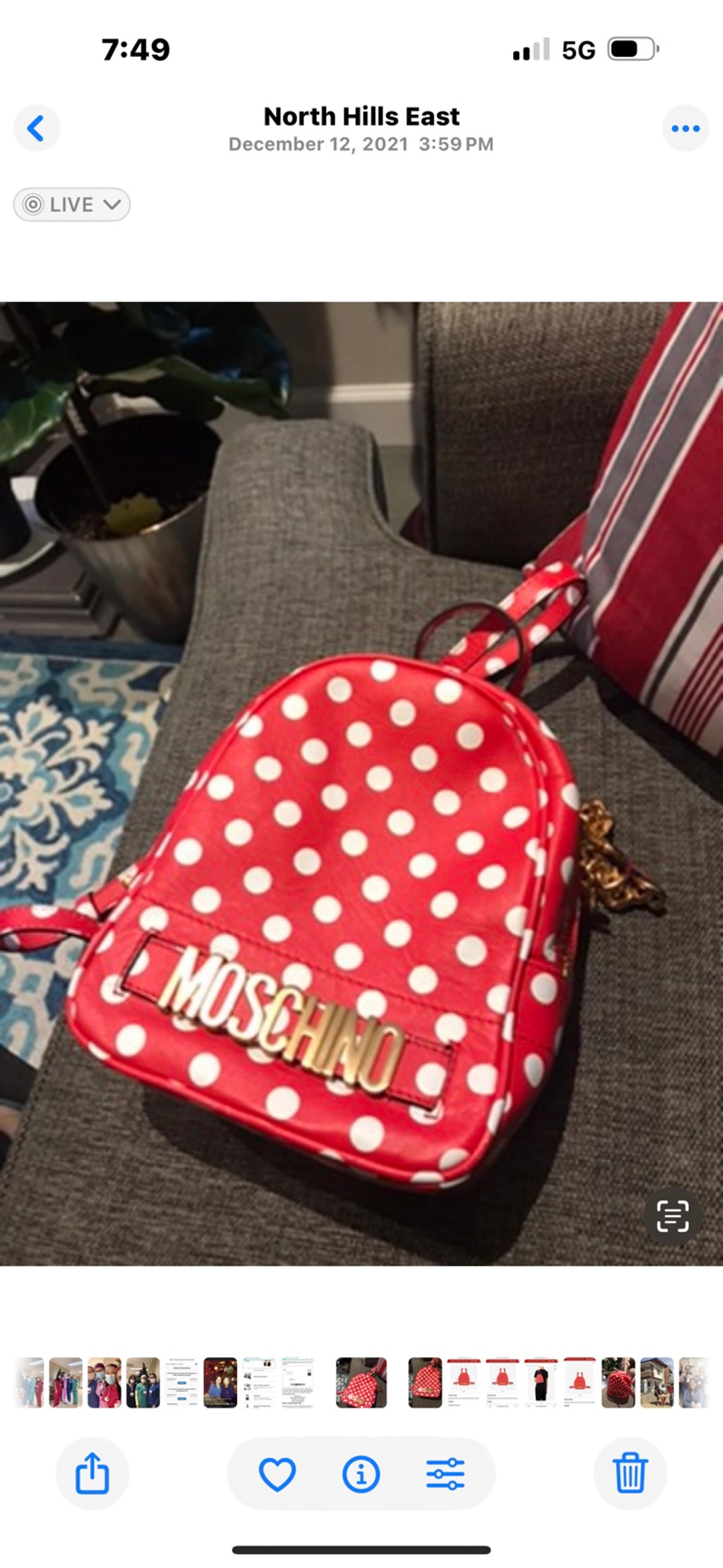 Moschino backpack and shoulder bag